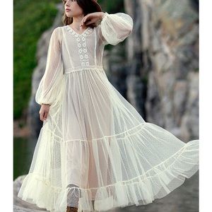 Joyfolie Encanta Maxi Dress in Winter NWT